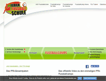 Tablet Screenshot of fussballferien.com